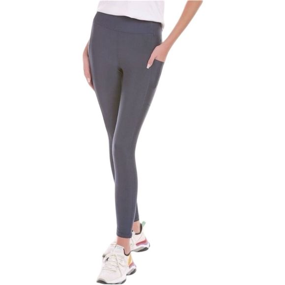 NWT Johnny Was Calme Endurance High Waist 7/8 Leggings with Pockets in Gray S - Picture 9 of 9